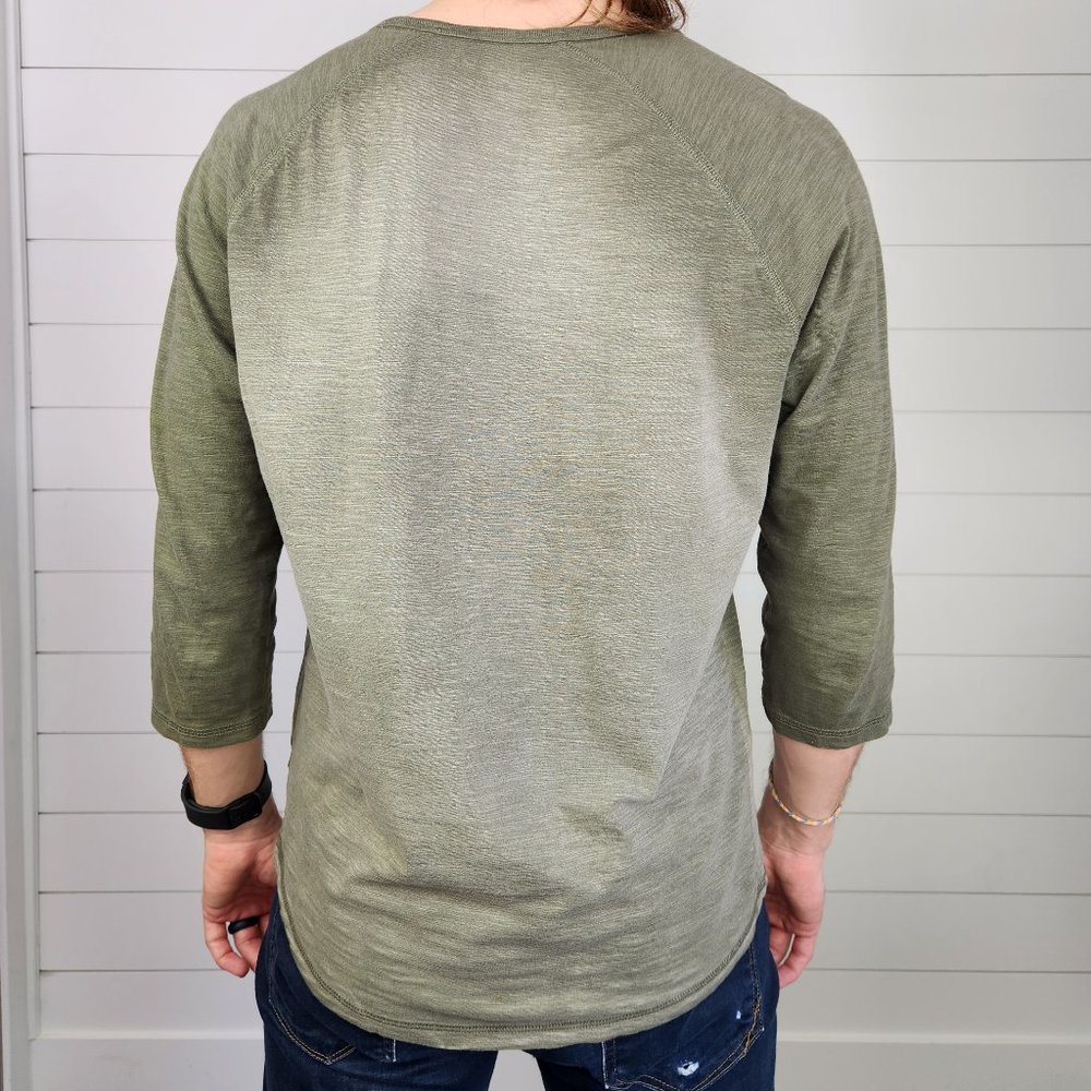 Express | Raglan Baseball | Ribbed | Men's | Medium - Picture 6 of 8